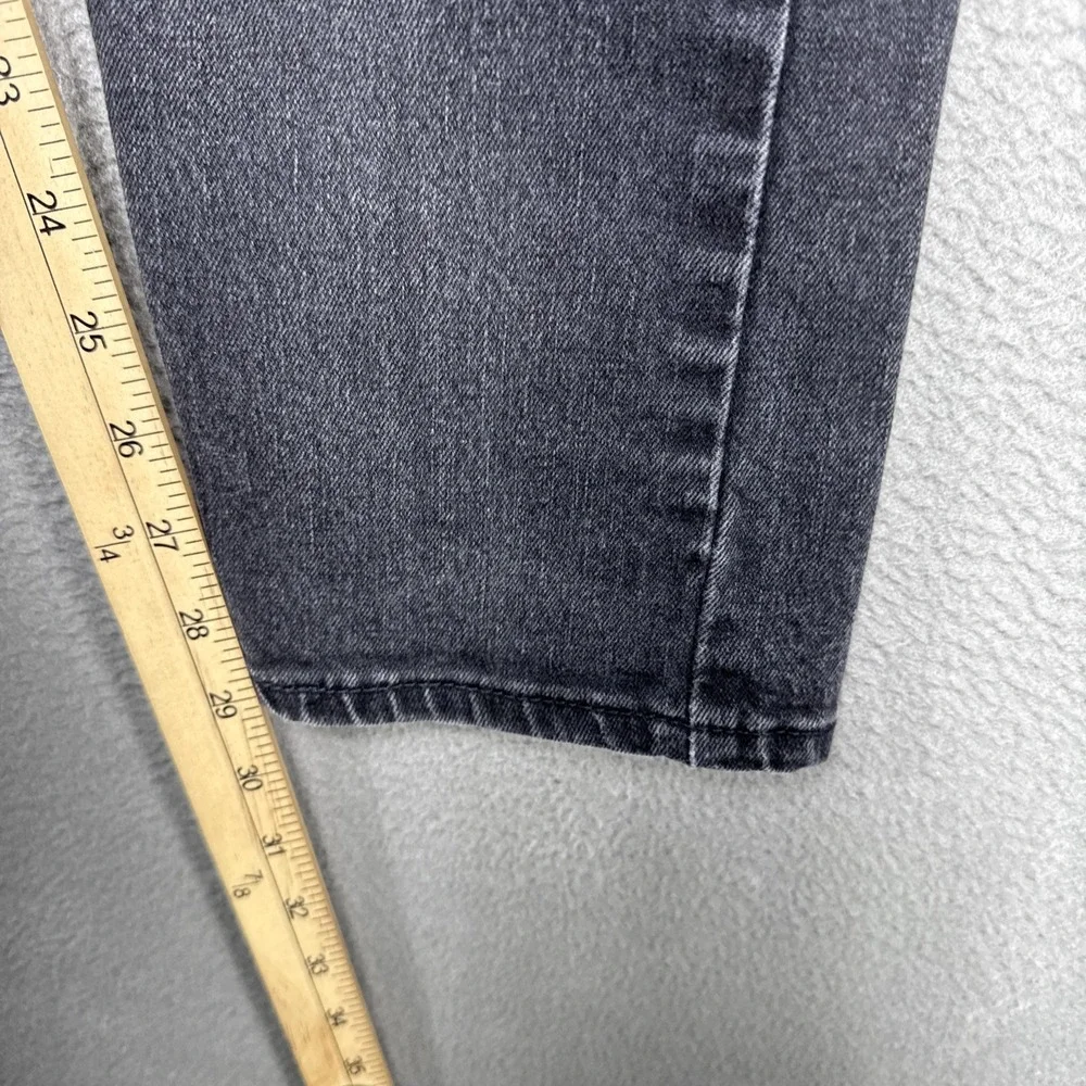 Levis 512 Jeans Mens Sz 32x32 (30x29) Black Slim Distressed Grunge Stretch Denim